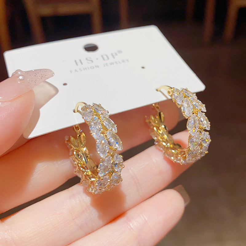 Zircon Wheat Earring null