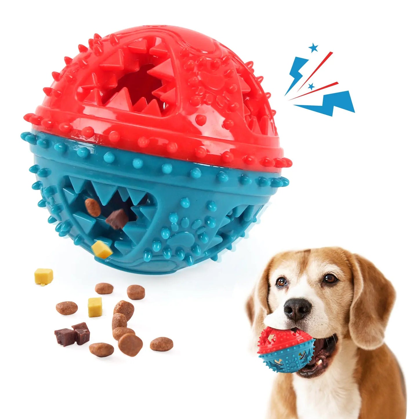 Leaking Food Grinding Teeth Sound Ball Toy null
