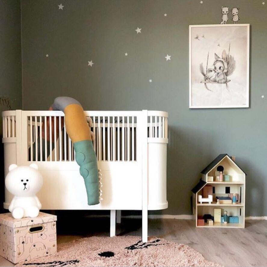 Cartoon Baby Crib Bumper Pillow null