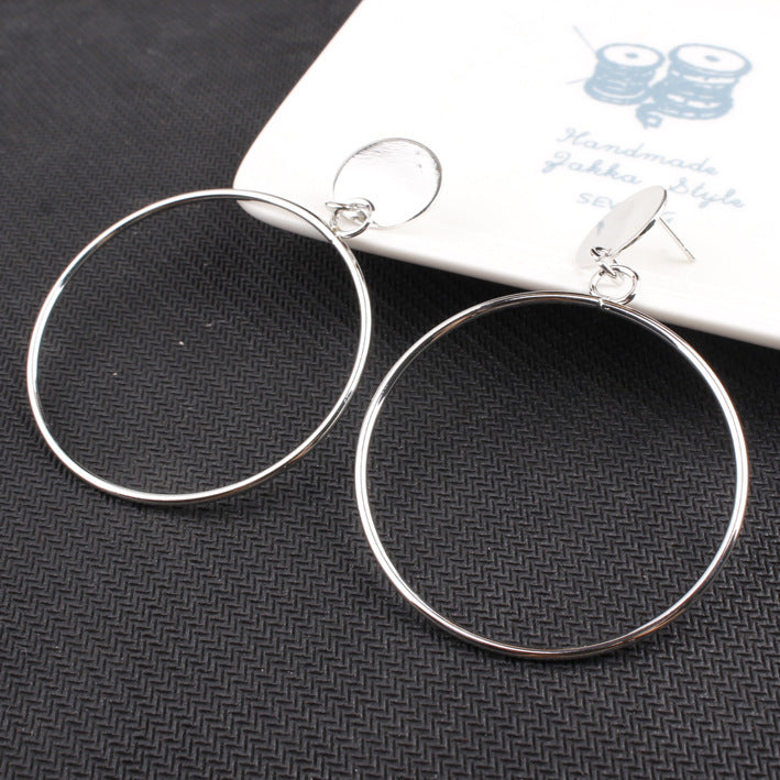 Large Circle Earrings null