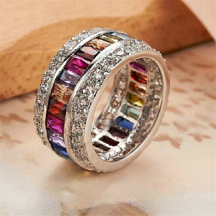 Diamond Colorful Ring null