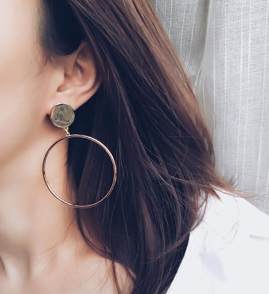 Large Circle Earrings null