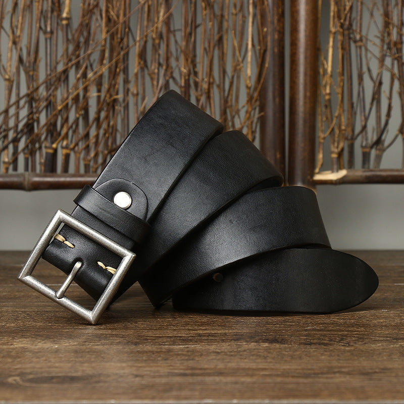 Handmade First Layer Cattlehide Belt null