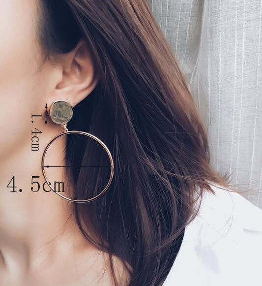Large Circle Earrings null