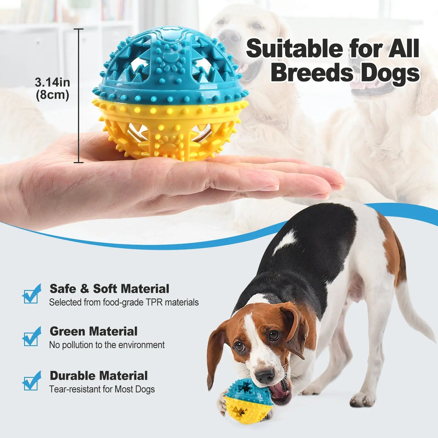 Leaking Food Grinding Teeth Sound Ball Toy null