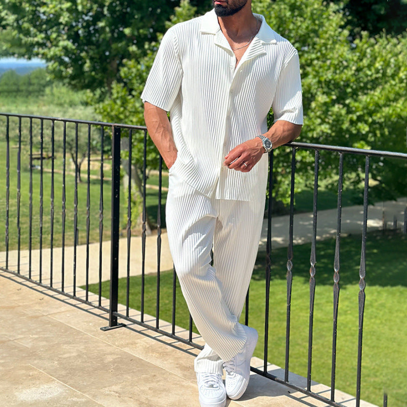 Casual Short-Sleeved Trousers Two-Piece null