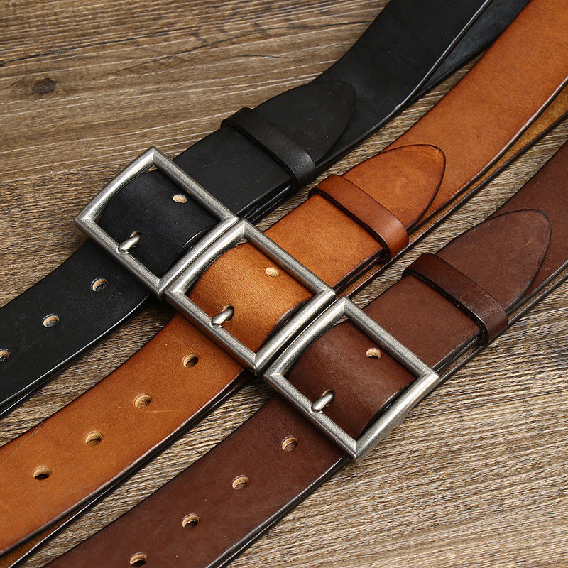 Handmade First Layer Cattlehide Belt null