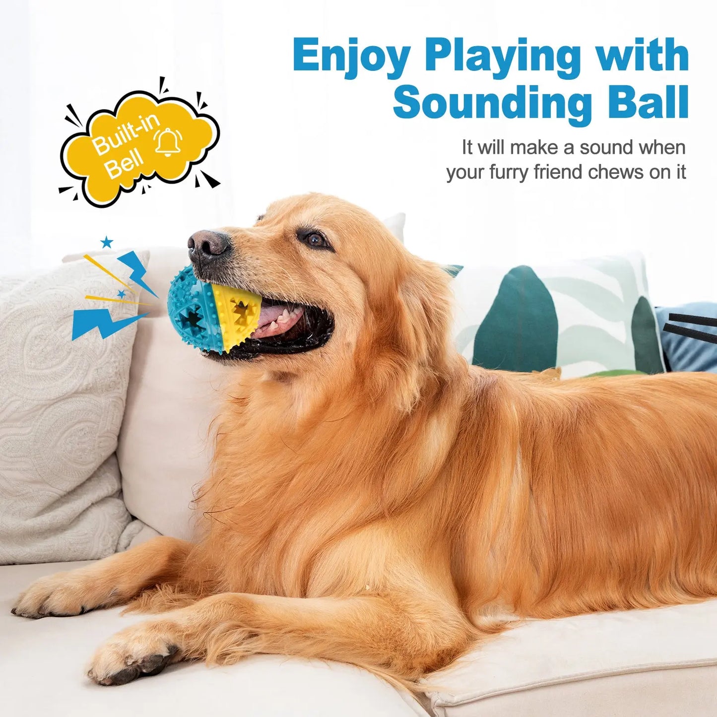 Leaking Food Grinding Teeth Sound Ball Toy null