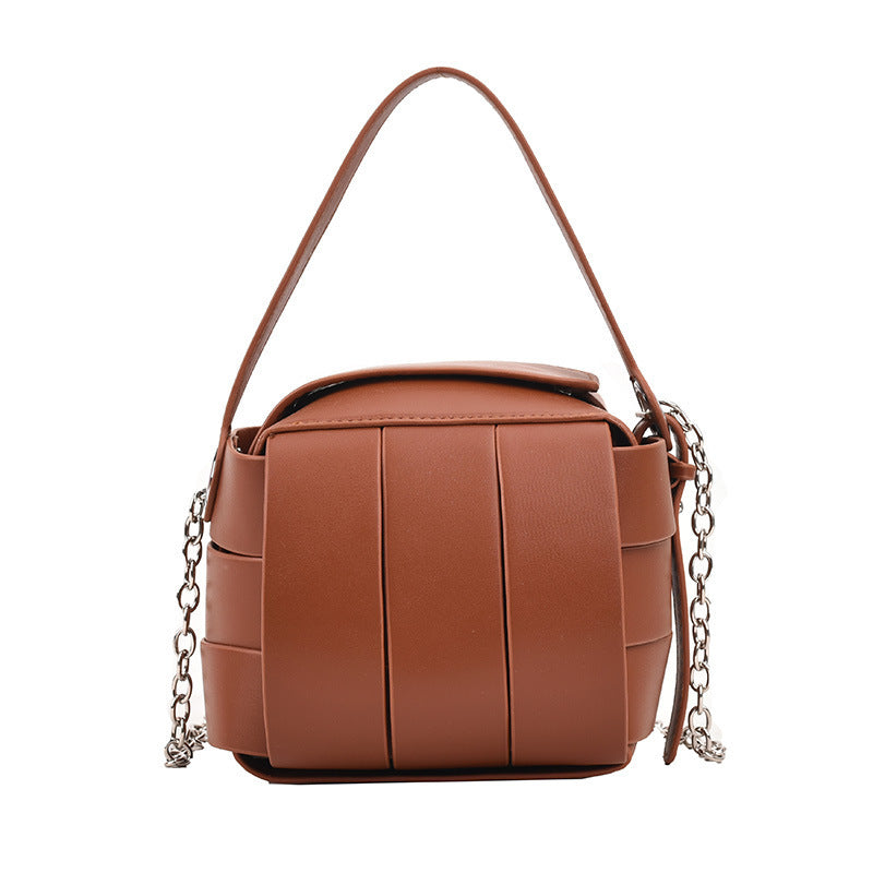 Spliced Leather Handbags null