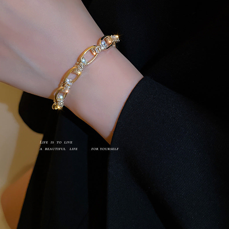 High-Grade Zircon Geometric Bracelet null