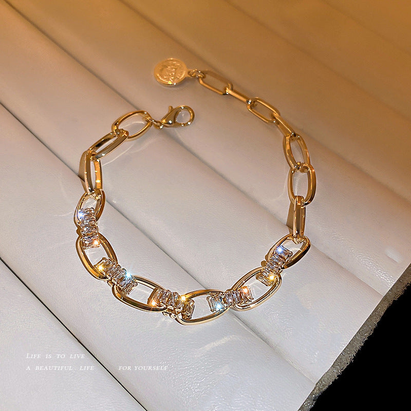 High-Grade Zircon Geometric Bracelet null