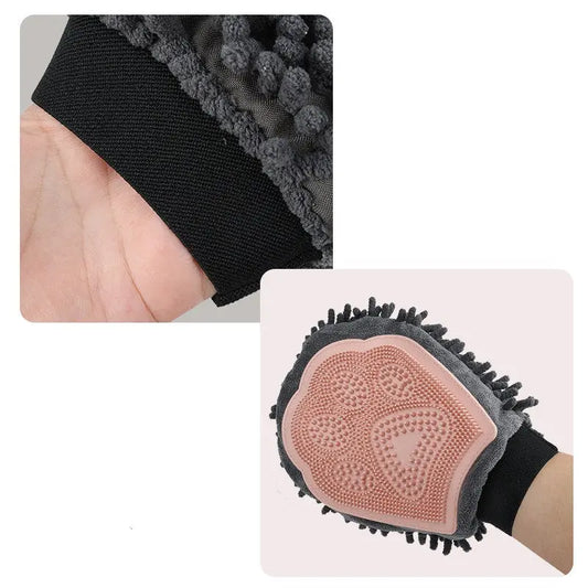 2-in-1 Pet Grooming Glove null