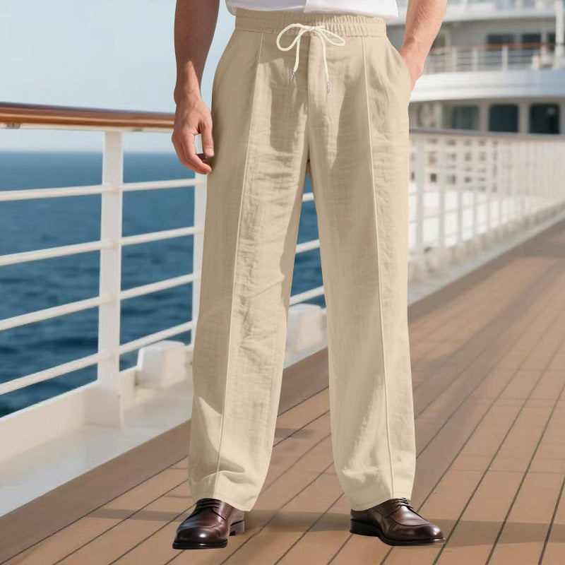 Loose Breathable Linen Leisure Pants null
