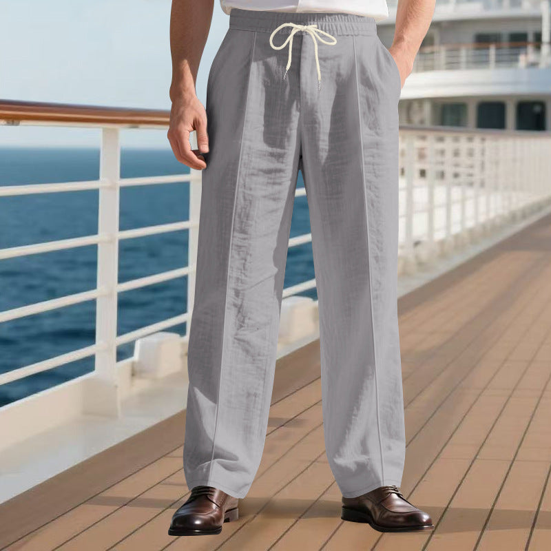 Loose Breathable Linen Leisure Pants null