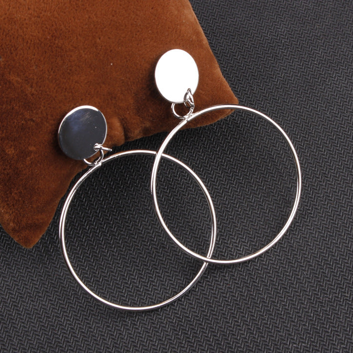 Large Circle Earrings null
