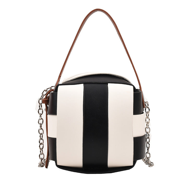 Spliced Leather Handbags null
