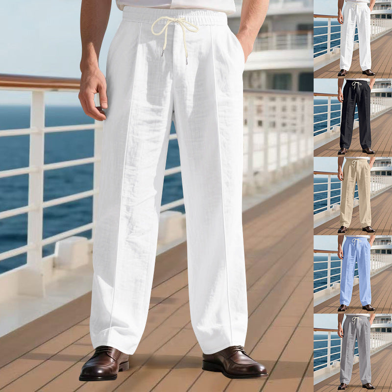 Loose Breathable Linen Leisure Pants null