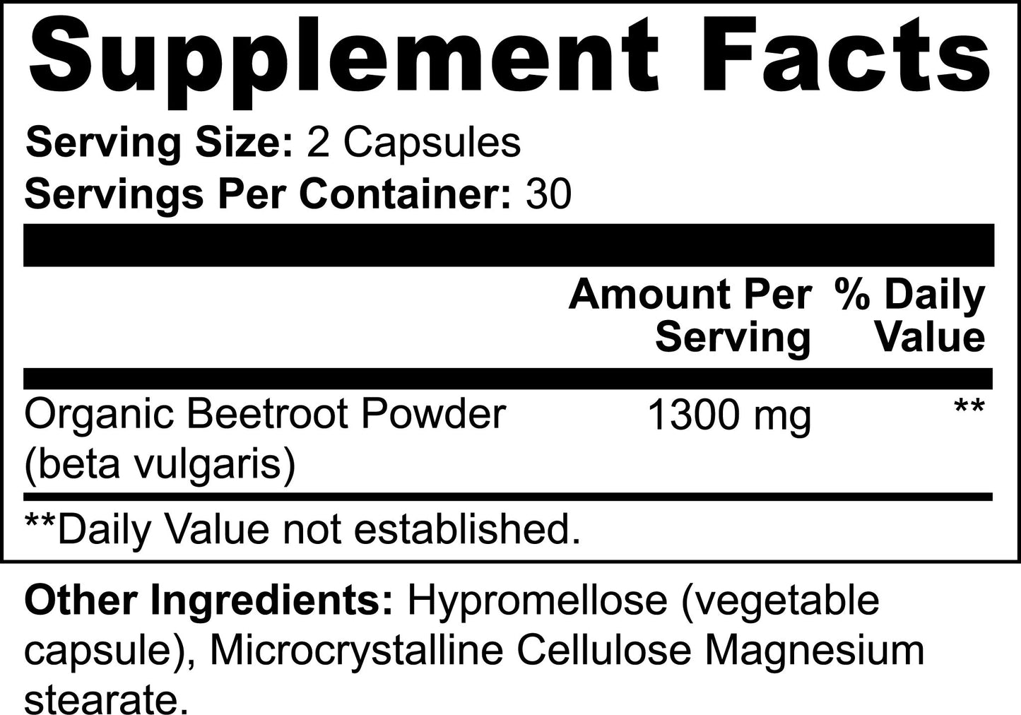 Beetroot Powder Natural Energy Capsule null