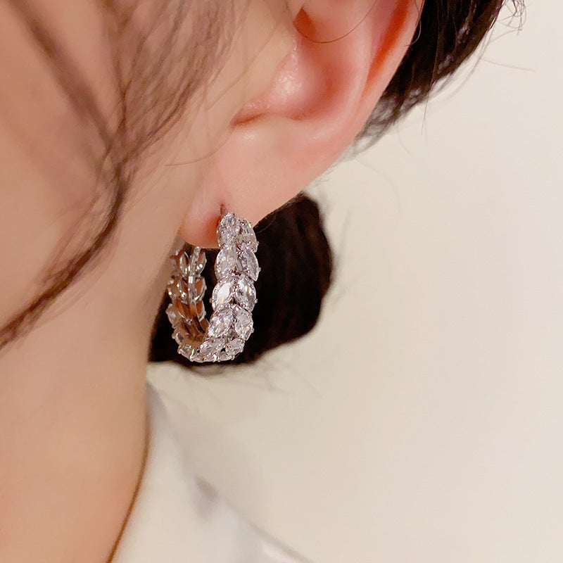 Zircon Wheat Earring null
