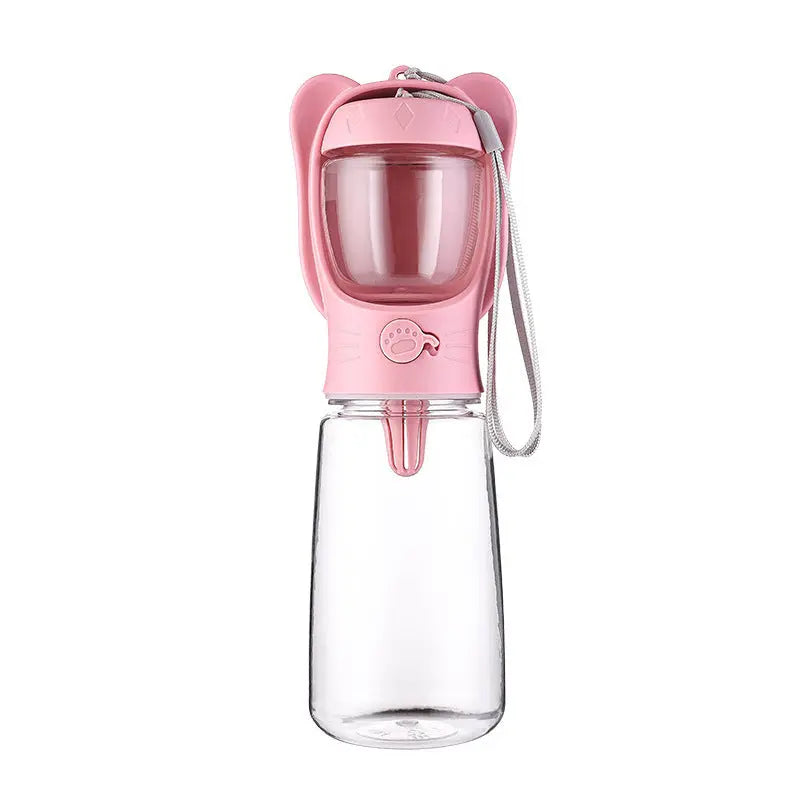 Portable Pet Water Bottle With Food Container null