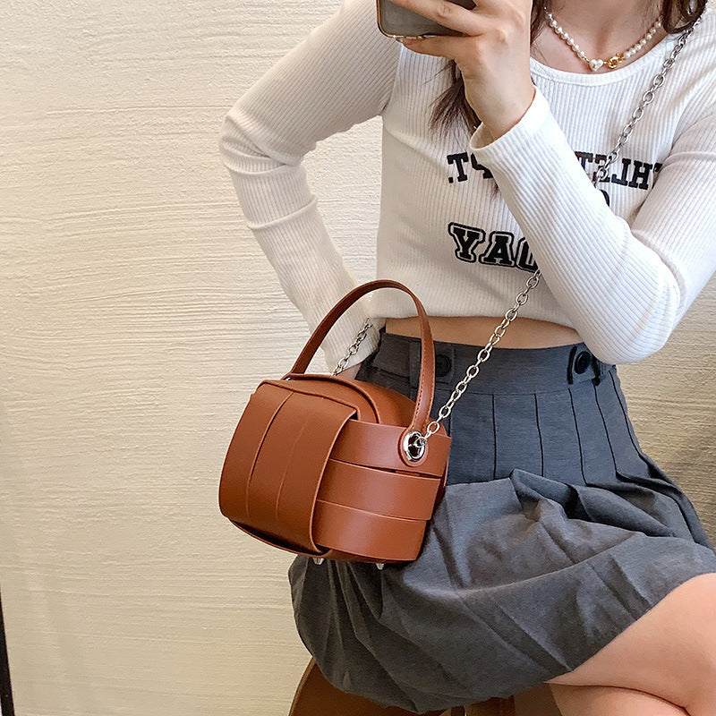 Spliced Leather Handbags null