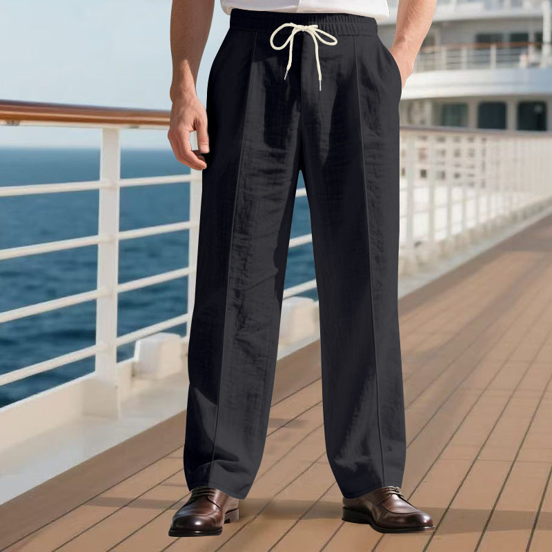 Loose Breathable Linen Leisure Pants null