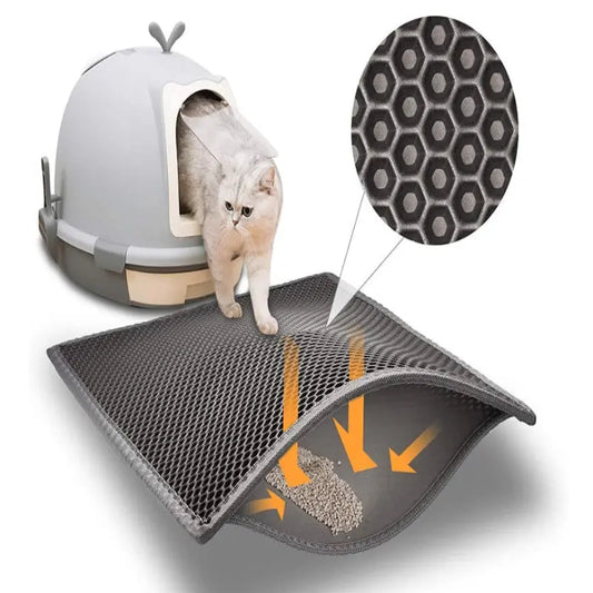 Double-Layer Cat Litter Mat