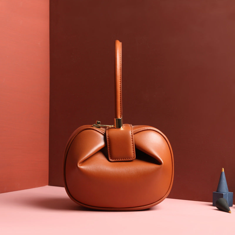 Leather Dumplings Handbag null