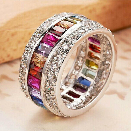 Diamond Colorful Ring null