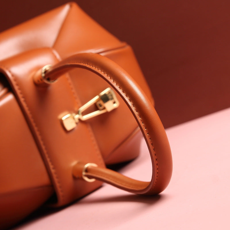 Leather Dumplings Handbag null