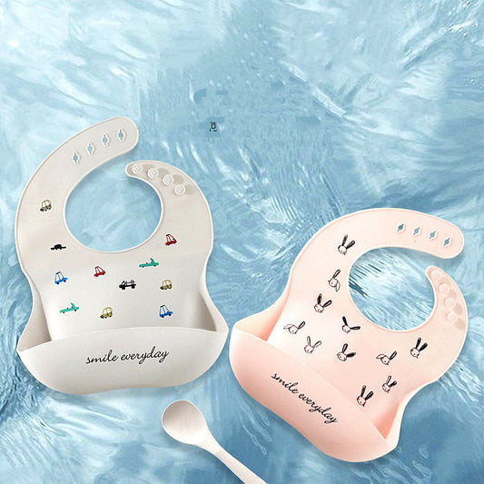 Waterproof silicone baby bib