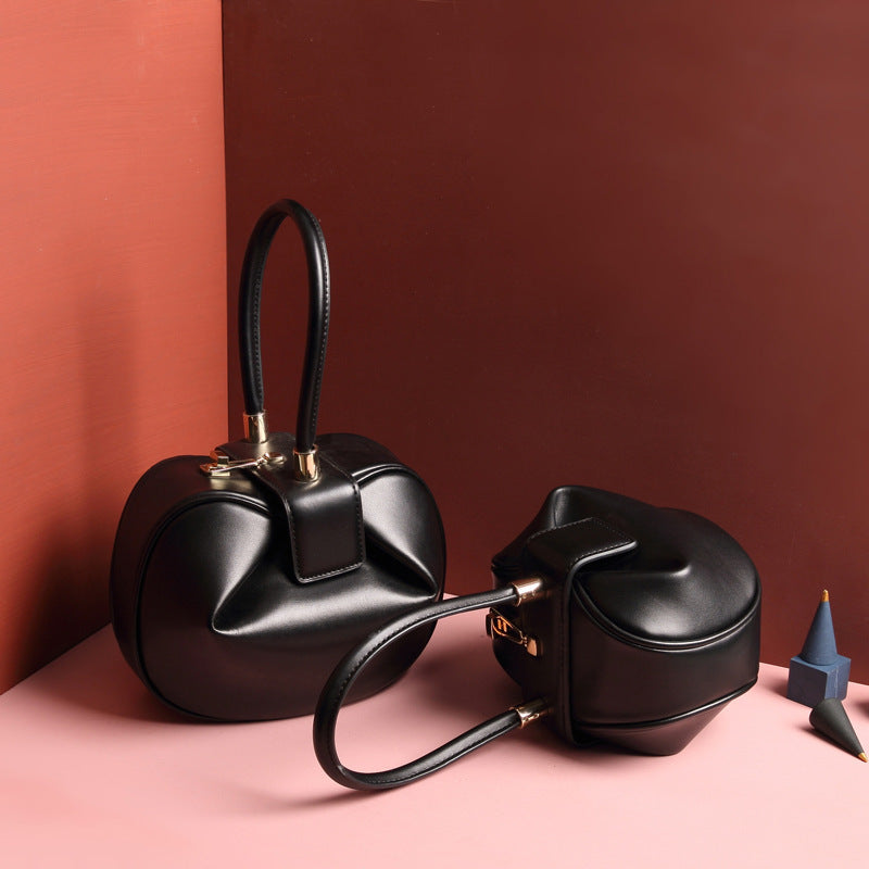 Leather Dumplings Handbag null