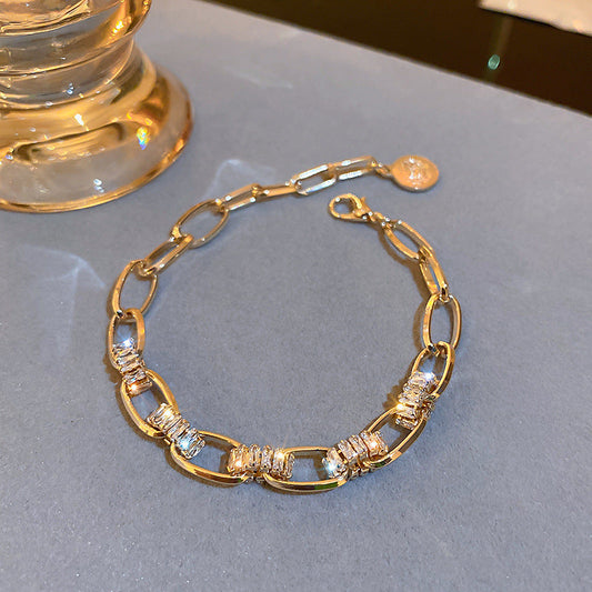 High-Grade Zircon Geometric Bracelet null