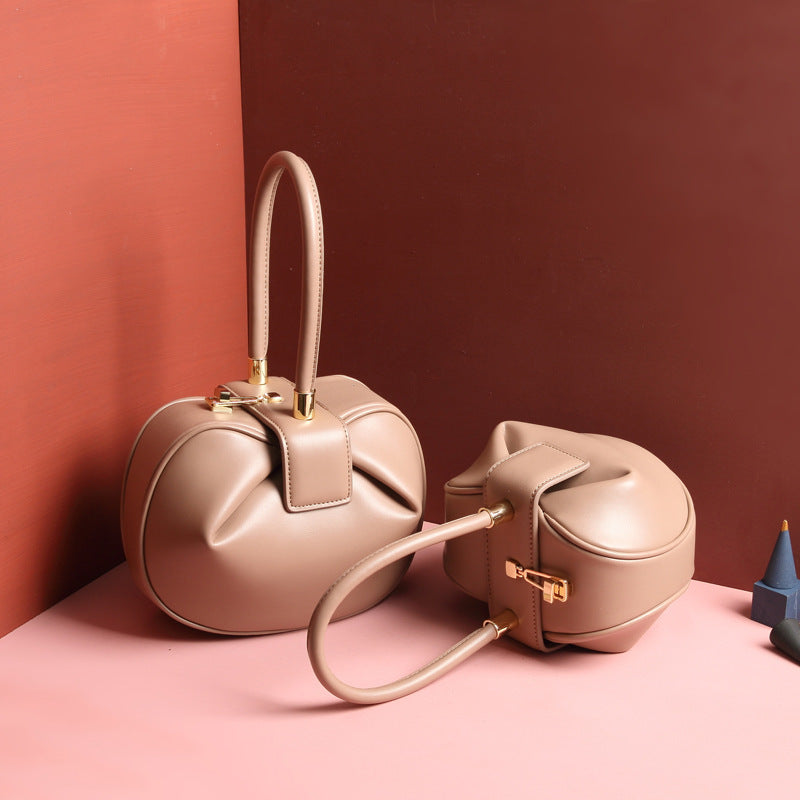 Leather Dumplings Handbag null