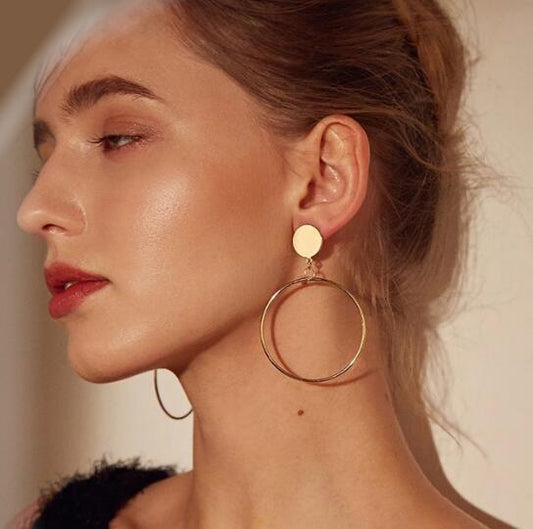 Large Circle Earrings null