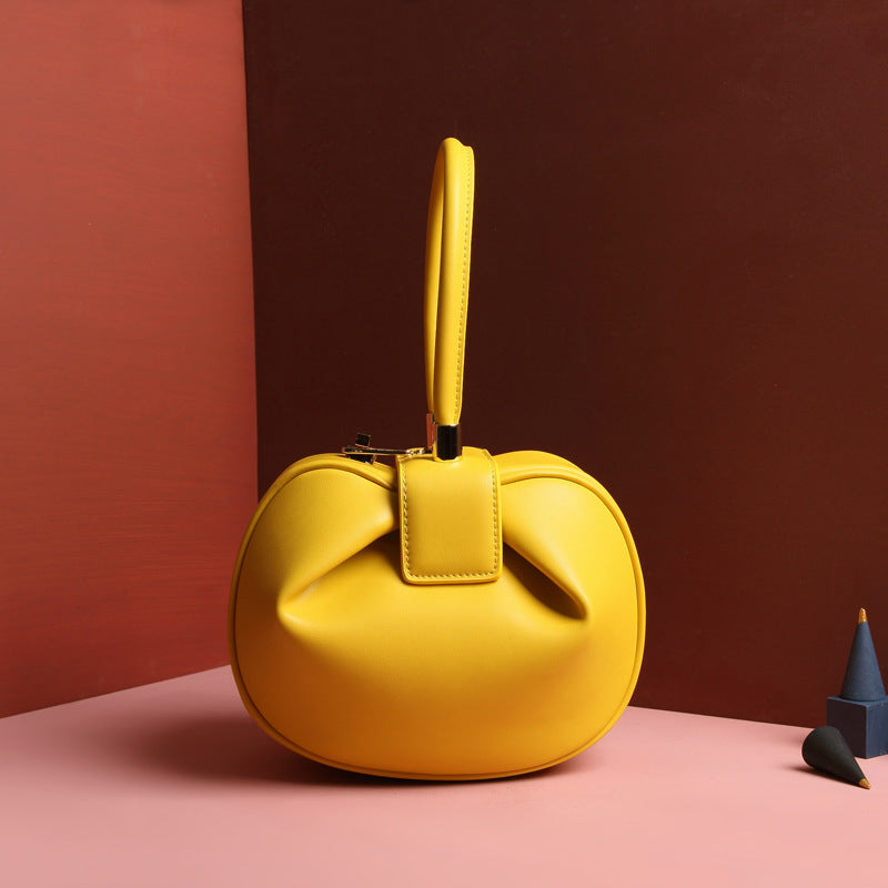 Leather Dumplings Handbag null