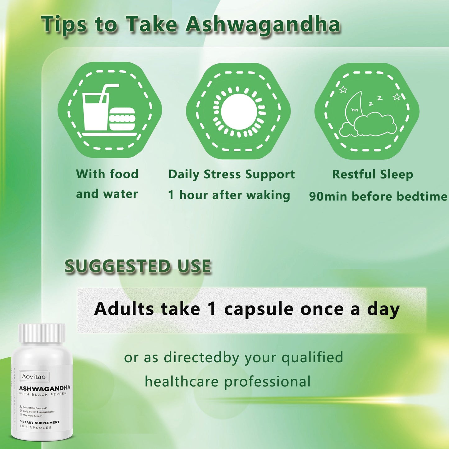 Stress Relief Immune Support Ashwagandha Supplements null