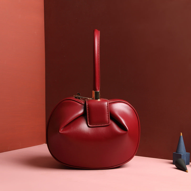 Leather Dumplings Handbag null