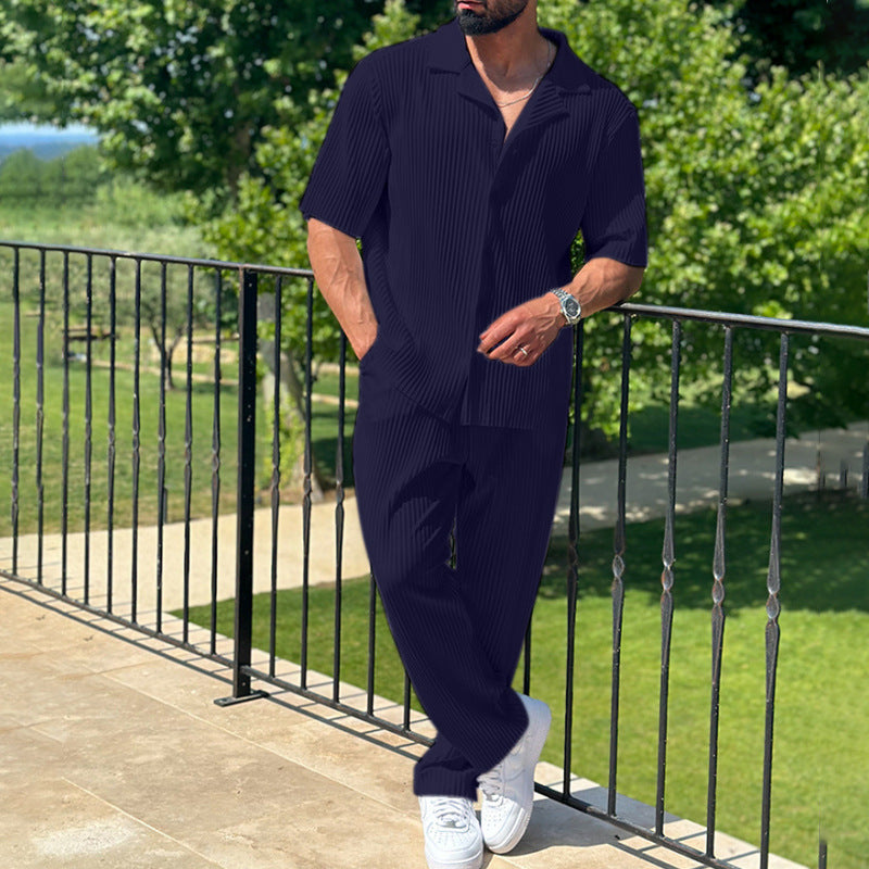 Casual Short-Sleeved Trousers Two-Piece null