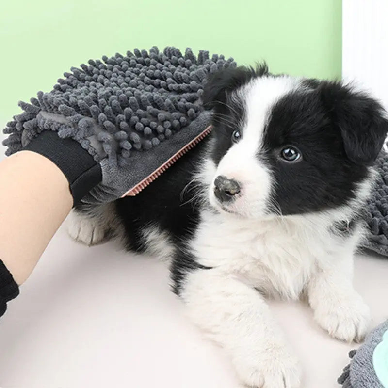 2-in-1 Pet Grooming Glove null