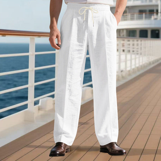 Loose Breathable Linen Leisure Pants null