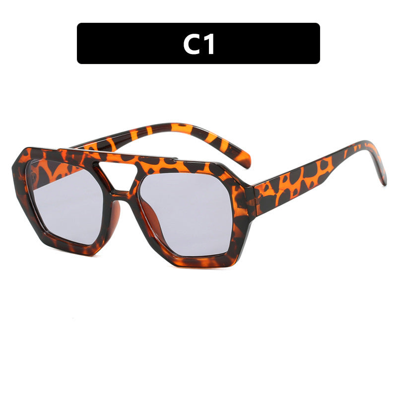 Big Frame Leopard Sunglasses null