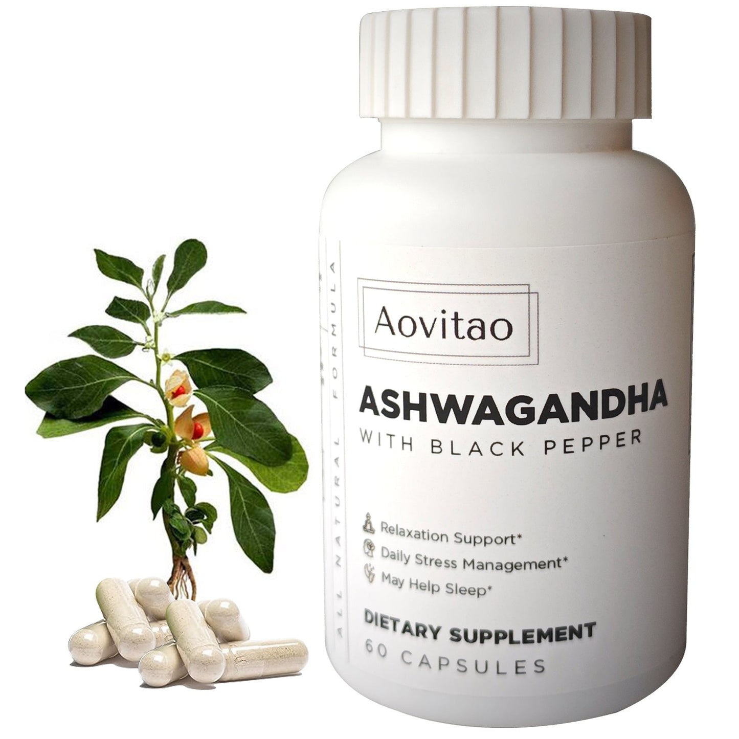 Stress Relief Immune Support Ashwagandha Supplements null