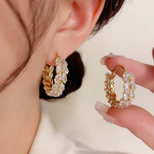 Zircon Wheat Earring null