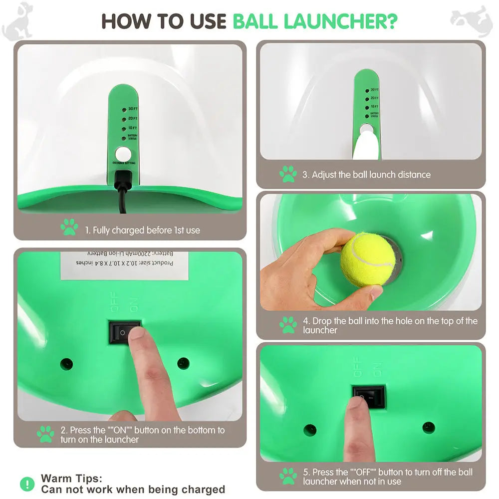 Automatic Tennis Launcher Toy null