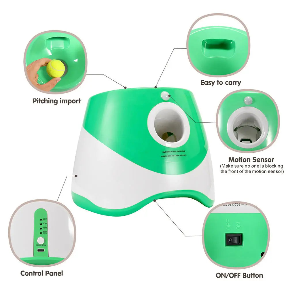 Automatic Tennis Launcher Toy null
