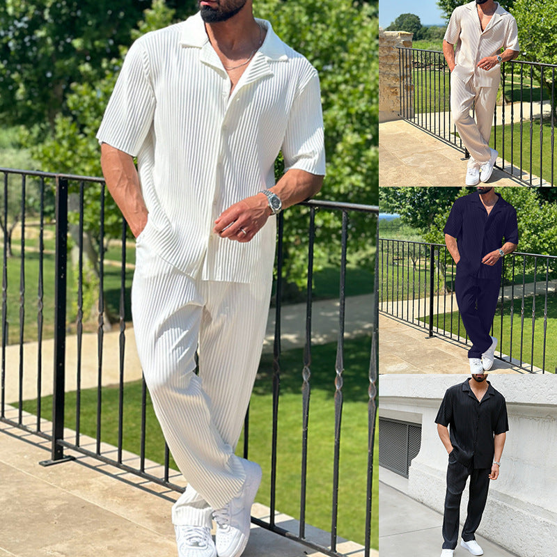 Casual Short-Sleeved Trousers Two-Piece null