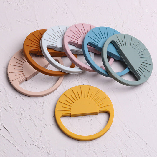 Soft silicone baby teether toy