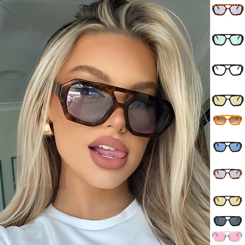 Big Frame Leopard Sunglasses null